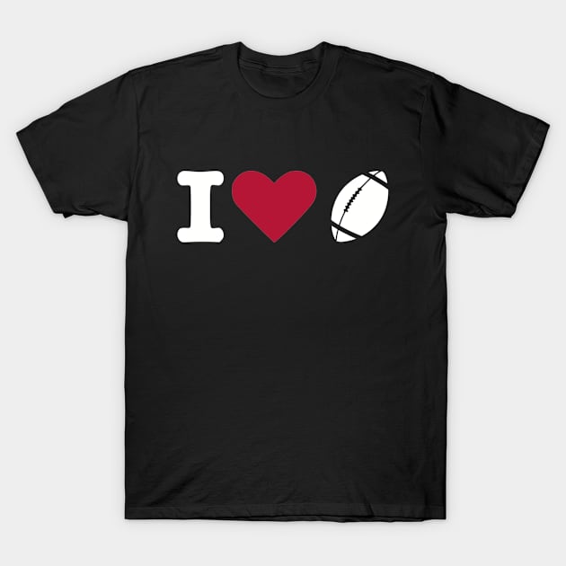 I love Football T-Shirt by Designzz